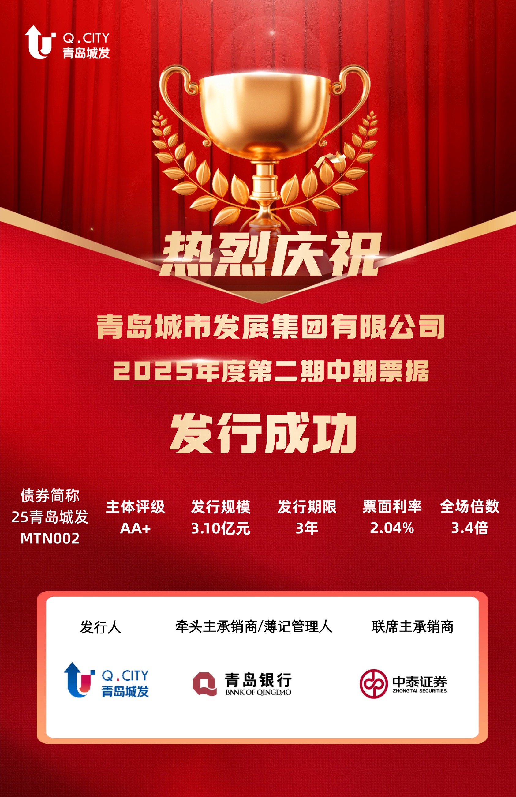 城發(fā)集團成功發(fā)行2025年度第二期中期票據(jù).jpg